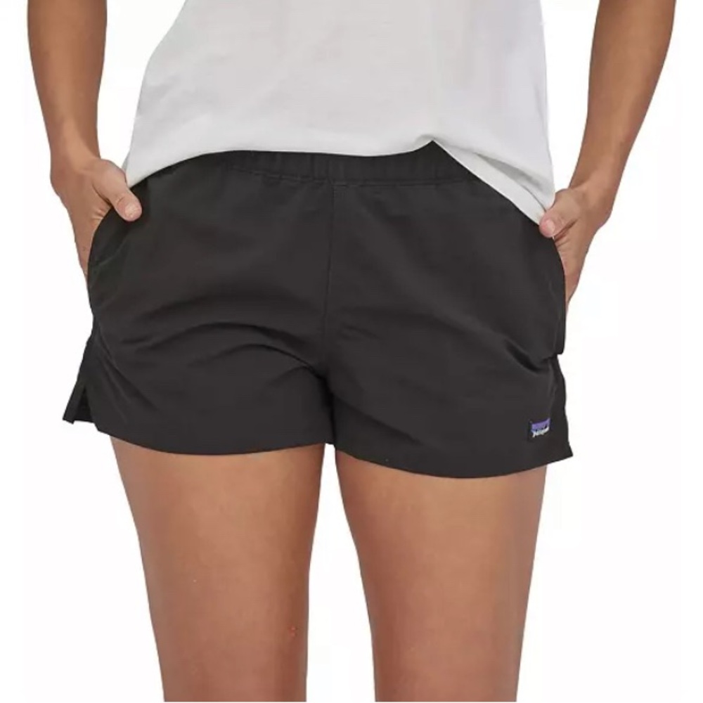 Patagonia Black Athletic Shorts Women's Size L Barely Baggies Shorts - 2½"